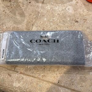 Coach slim accordion zip wallet Black NWT